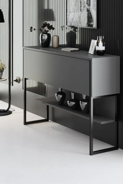 Komoda Luxe - Black, Anthracite
