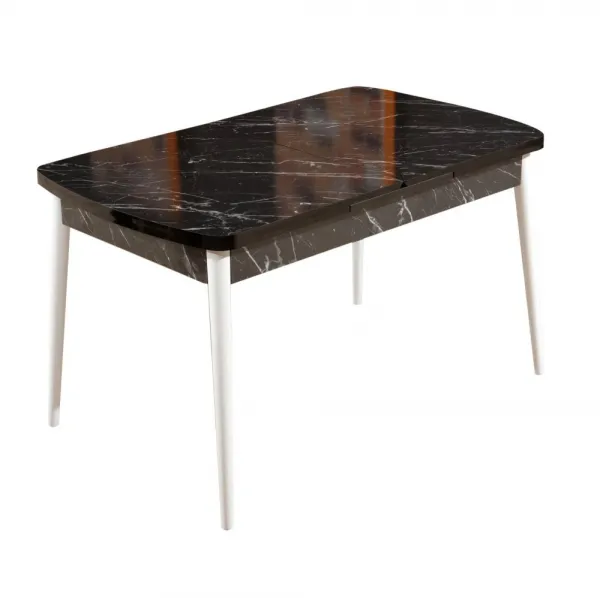 Extendable Dining Table Bendir - White