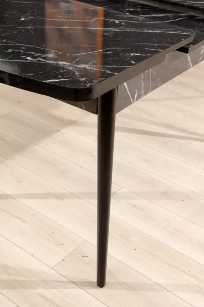 Extendable Dining Table Bendir - Black