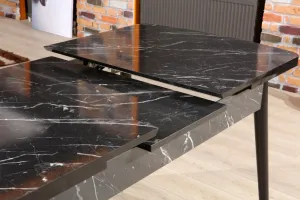Extendable Dining Table Bendir - Black