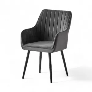 Súprava stoličiek (2 kusy) Nova - Anthracite, Black