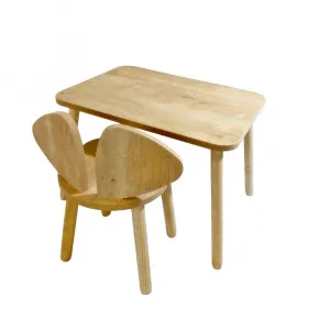 Kid's Table Set Mickey One Chair Set - Brown
