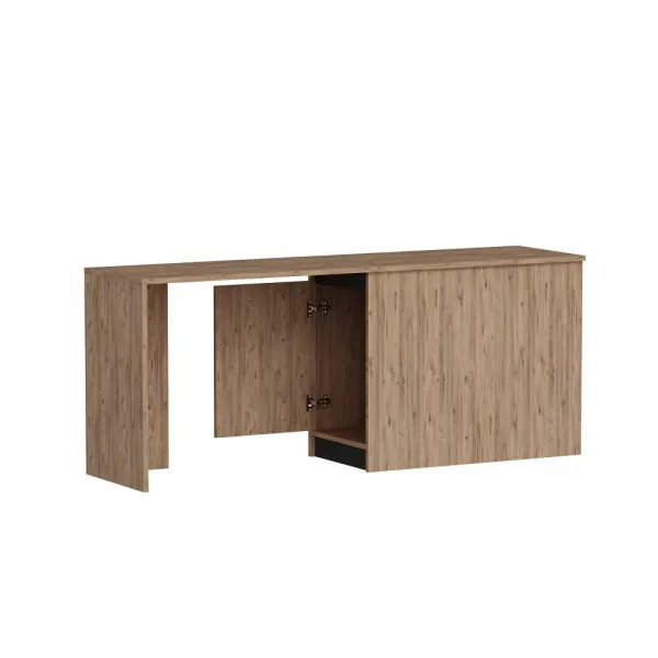 Písací stôl Akser - Atlantic Pine, Anthracite
