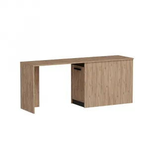 Písací stôl Akser - Atlantic Pine, Anthracite
