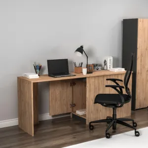 Písací stôl Akser - Atlantic Pine, Anthracite