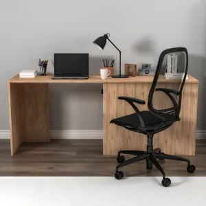 Písací stôl Akser - Atlantic Pine, Anthracite