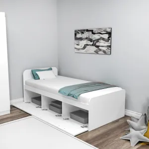 Rám jednolôžkovej postele Akser - White