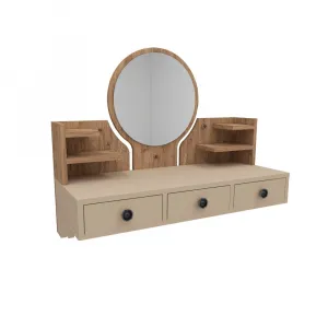 Toaletný stolík Polina - Atlantic Pine, Beige