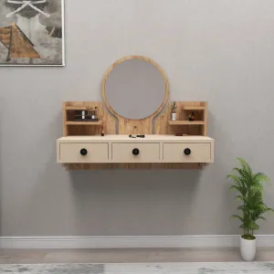 Toaletný stolík Polina - Atlantic Pine, Beige