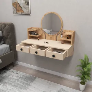 Toaletný stolík Polina - Atlantic Pine, Beige