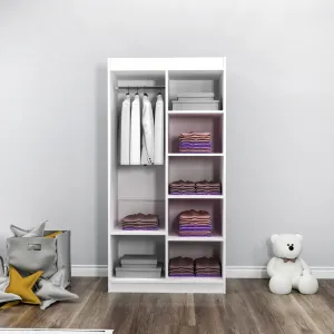 Šatníková skriňa Akser - White