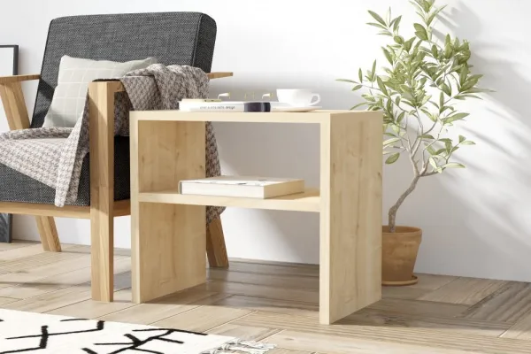 Príručný stolík / Odkladací stolík Morse - Oak