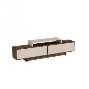 TV stolík Grasyas - Light Walnut, Beige
