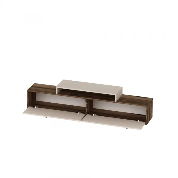 TV stolík Grasyas - Light Walnut, Beige