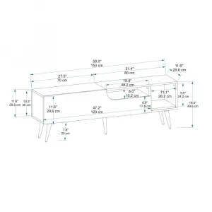TV stolík Alba - Atlantic Pine, Anthracite