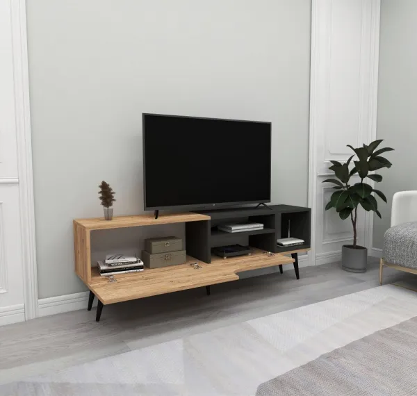 TV stolík Alba - Atlantic Pine, Anthracite