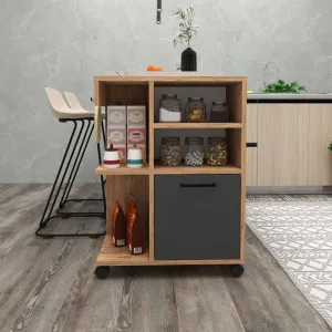 Viacúčelová skrinka Rebusa - Atlantic Pine, Anthracite
