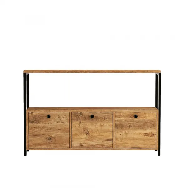 Konzolový stolík Nero v2 - Atlantic Pine, Black