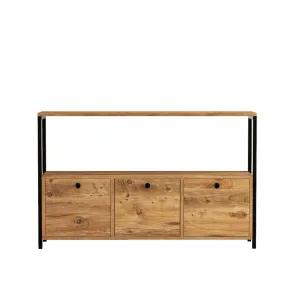 Konzolový stolík Nero v2 - Atlantic Pine, Black