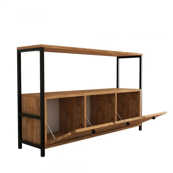 Konzolový stolík Nero v2 - Atlantic Pine, Black