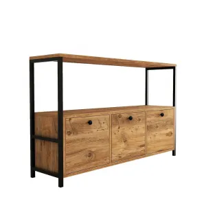 Konzolový stolík Nero v2 - Atlantic Pine, Black