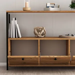 Konzolový stolík Nero v2 - Atlantic Pine, Black