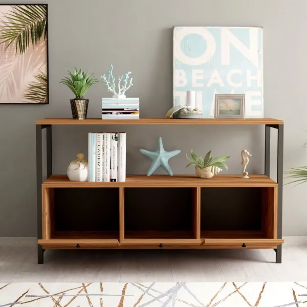 Konzolový stolík Nero v2 - Atlantic Pine, Black
