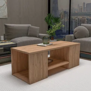 Súprava konferenčných stolíkov Sartos - Atlantic Pine, Beige