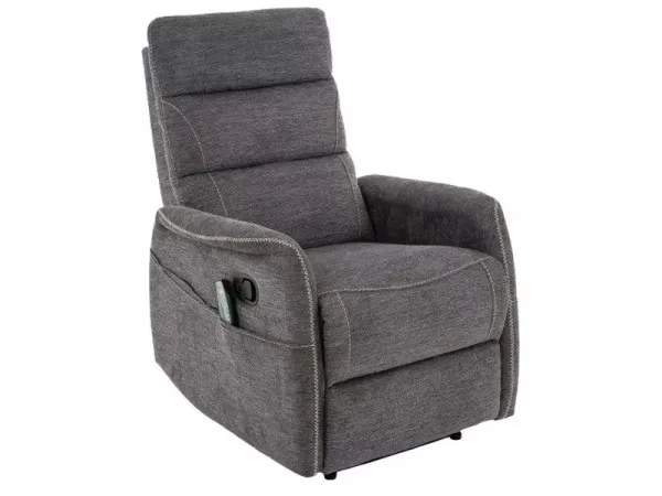 Signal Elektrické polohovací křeslo Solon Brego s masáží tmavě šedé