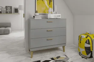 Elvisia Komoda KUBI | sivá