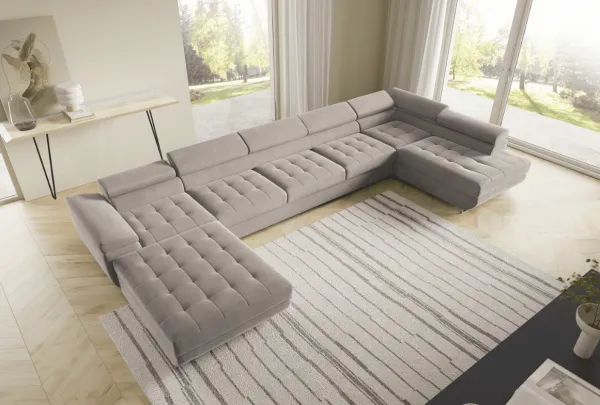 ArtPK Rohová sedacia súprava BENJAMIN 275 U XL | pravá strana Farba: Castel 03