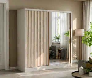 ArtStol Šatníková skriňa LONDON 203 LUX | so zrkadlom