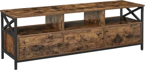 SONGMICS Televizní stolek Vasagle Nuros 147 cm hnědý/černý