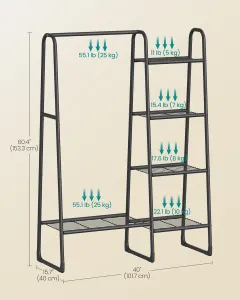 SONGMICS Stojan na oblečenie Miltra 102 cm čierny