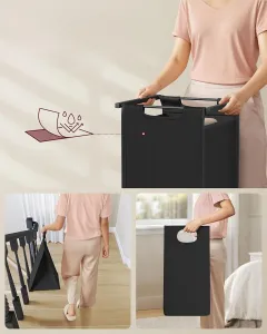 SONGMICS Kôš na bielizeň Vasagle Ovules ťaví hnedý/čierny