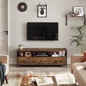 SONGMICS Televizní stolek Vasagle Nuros 147 cm hnědý/černý