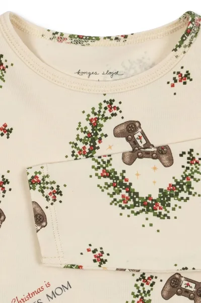 Detské pyžamo Konges Sløjd BASIC BLOUSE/PANTS SET GOTS