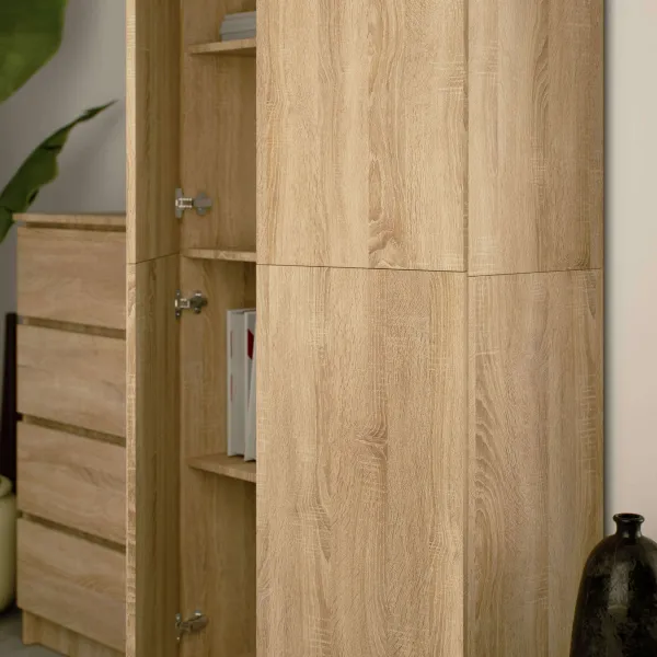 Uzavretý regál R80 2D 8P CLP dub sonoma