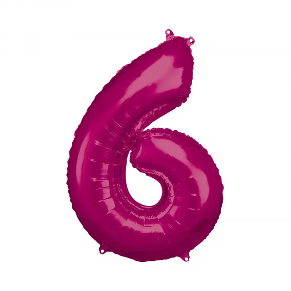 Fóliový balónik magenta č.6 ALBI