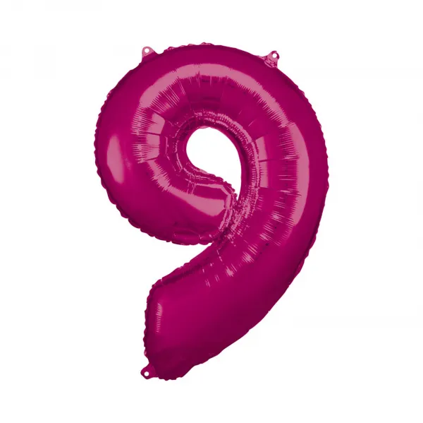 Fóliový balónik magenta č.9 ALBI