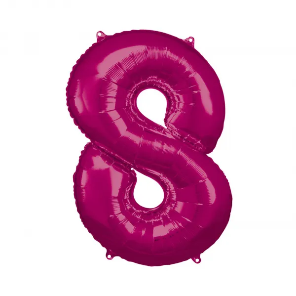 Fóliový balónik magenta č.8 ALBI