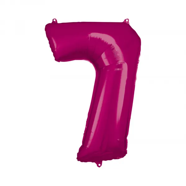 Fóliový balónik magenta č.7 ALBI