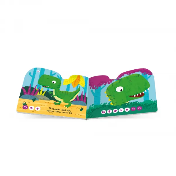 Minikniha s výsekem - Dinosaurus CZ ALBI