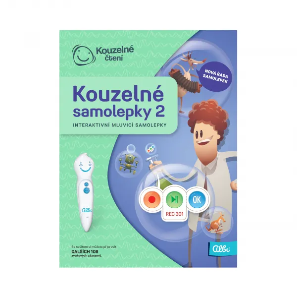 Albi Kúzelné čítanie Kúzelné samolepky 108 ks