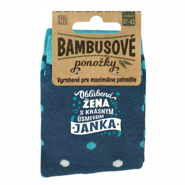 Bambusové ponožky - Janka ALBI