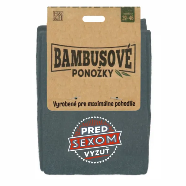 Bambusové ponožky - Pred sexom vyzuť ALBI