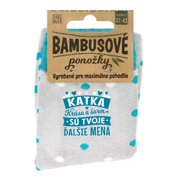 Bambusové ponožky - Katka ALBI