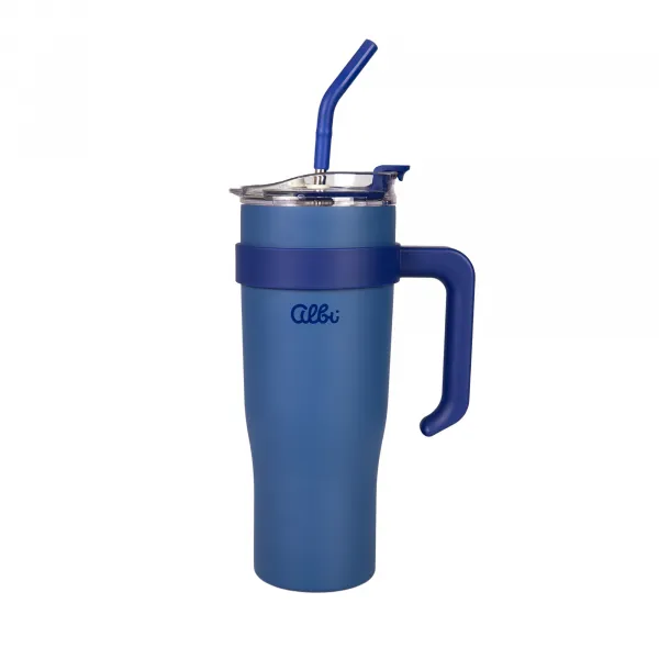 Modrý nerezový termohrnček XXL 1200 ml ALBI