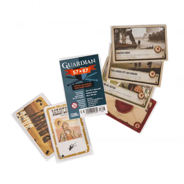 Obaly na karty Guardian pre karty 57 × 87 mm - 100 ks ALBI