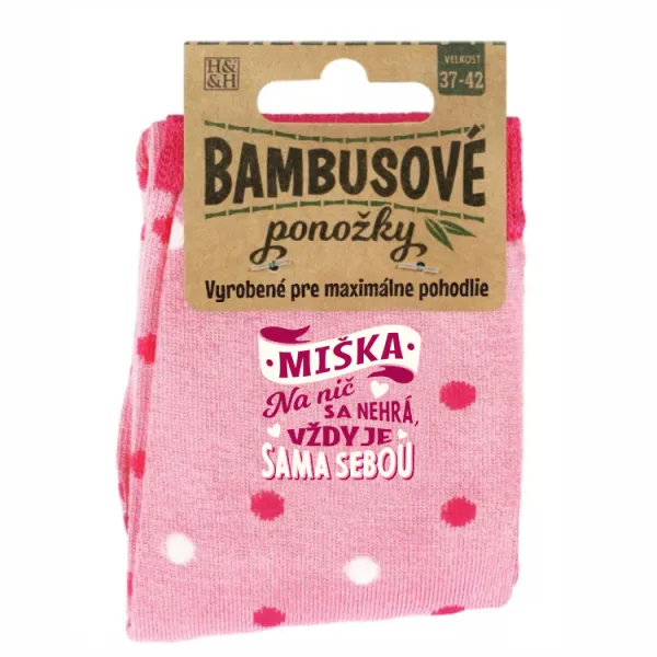 Bambusové ponožky - Miška ALBI